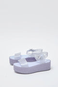 Melissa Mar in Clear Glitter and Lilac