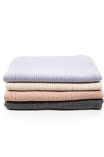 CABLE CASHMERE THROW BLANKET