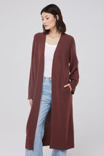 MAKENA LONGLINE CASHMERE CARDIGAN