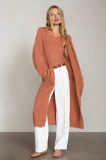 MAKENA LONGLINE CASHMERE CARDIGAN