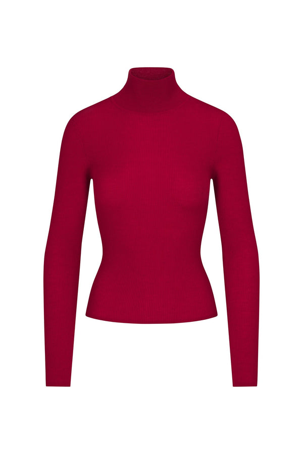 RUMER FITTED CASHMERE TURTLENECK