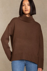 JANINE TURTLENECK CASHMERE SWEATER