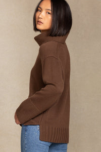 JANINE TURTLENECK CASHMERE SWEATER