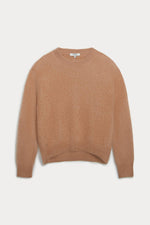 AGNES BRUSHED CASHMERE CREWNECK SWEATER