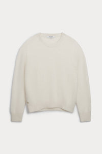 AGNES BRUSHED CASHMERE CREWNECK SWEATER