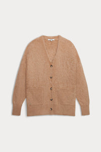 MARGARET BRUSHED CASHMERE CARDIGAN