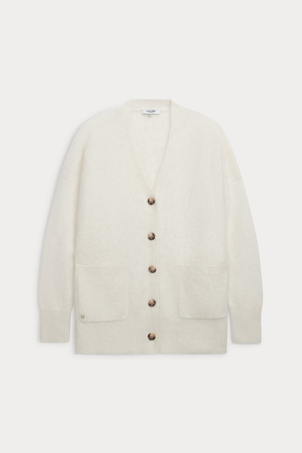 MARGARET BRUSHED CASHMERE CARDIGAN