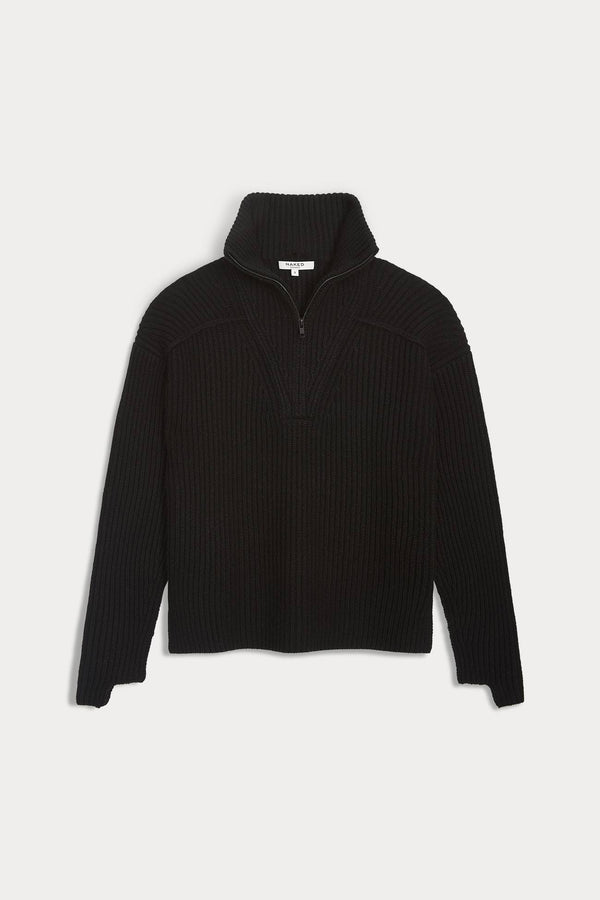 SUMIE CASHMERE QUARTER-ZIP PULLOVER