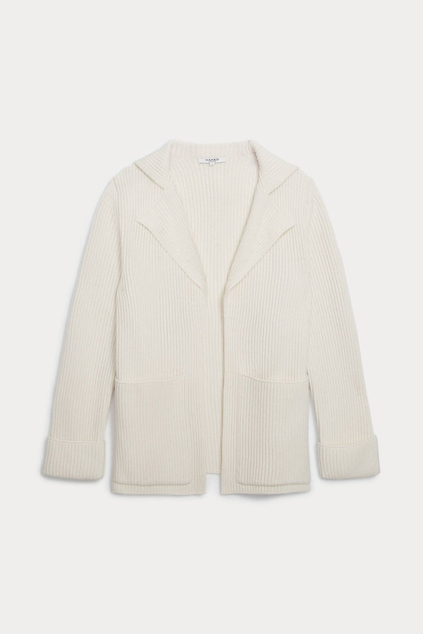 ZENA RIBBED CASHMERE CARDIGAN