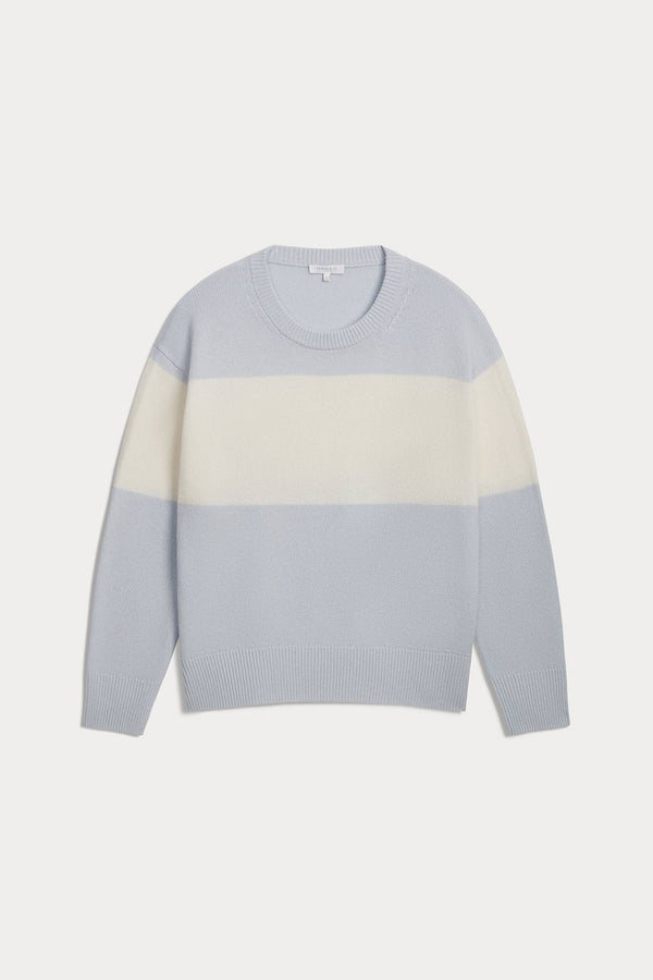 SITA STRIPED CASHMERE CREWNECK SWEATER