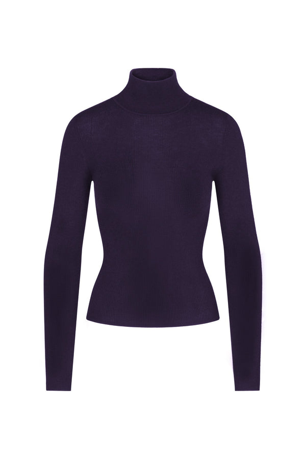 RUMER FITTED CASHMERE TURTLENECK