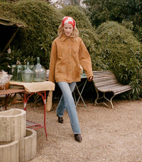 NOLAN SUEDE JACKET -- WILD CHICORY