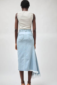 Naya Rea Gloria Skirt in Washed Light Blue