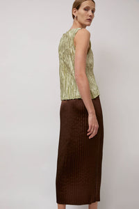 Nin Studio Mino Skirt in Brown