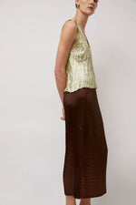 Nin Studio Mino Skirt in Brown