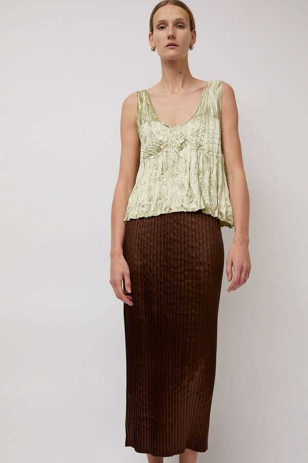 Nin Studio Mino Skirt in Brown