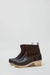 No.6 5" Pull on Shearling Clog Boot on Mid Heel in Umber