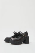 No.6 Brushed Platform Maryjane in Gradient Bordeaux