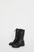 No.6 Lace Up Crepe Sole Boot in Nero