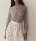 OPHIRA SWEATER -- LIGHT HEATHER GREY