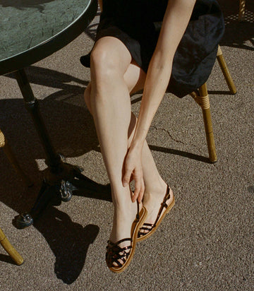 DÔEN & K.JACQUES PECHE SANDAL -- NOIR