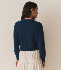 PETRA CARDIGAN -- DEEP SAPPHIRE