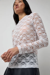 No.6 Ash Tee in White Lace