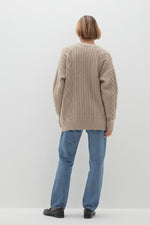 ROWENA CABLE KNIT CASHMERE CARDIGAN