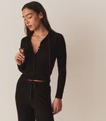 ROSALINE CARDIGAN -- BLACK