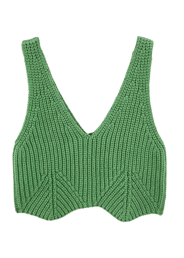 Arles Knit Tank in Clover