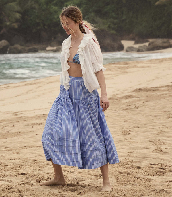 SEBASTIANE SKIRT -- DEAUVILLE STRIPE