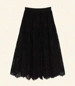 SEBASTIANE LACE SKIRT -- BLACK