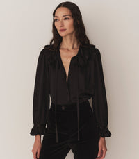 SOLANGE TOP -- BLACK