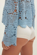 BRIA CROCHET CREWNECK