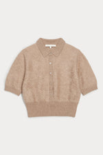 MAISIE BRUSHED CASHMERE COLLARED SWEATER