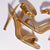 Verona Sandal In Gold Metallic Leather