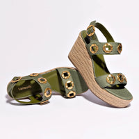 Milan Espadrille In Seaweed Raffia