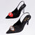 Larroudé x Libertine Lips Pump Hi In Black Suede and Crystals