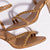 Milanina Mini Sandal In Tan Leather