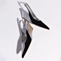 Loulou Pump In Silver Specchio