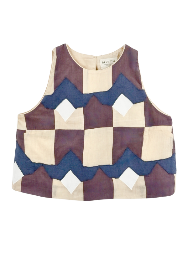 Santanyi Tank in Plum Origami