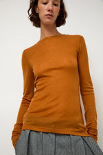 Sayaka Davis Sheer Long Sleeve in Camel