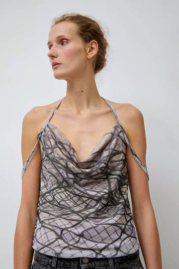 SERAPIS Strap Top in Print