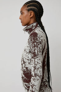 Simone Wild Zip Jacket in Rosewood