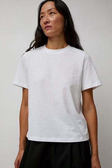 St. Agni Organic Cotton Classic Tee in White