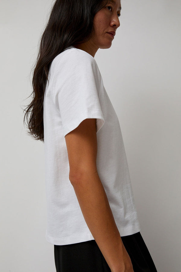 St. Agni Organic Cotton Classic Tee in White