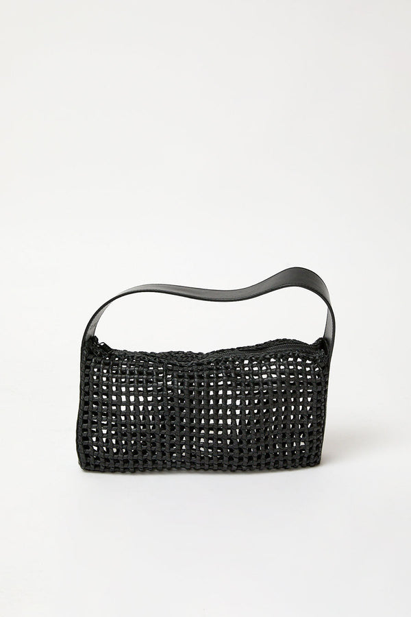 St. Agni Macrame Mesh Bag in Black