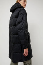 TAION Mountain Packable Volume Down Hood Coat in Black