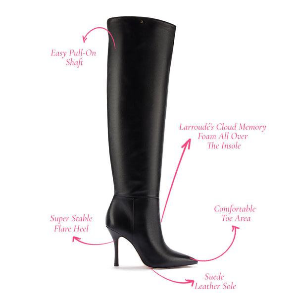 Kate Hi Boot In Black Leather