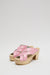 No.6 Basket Clog on Platform in Pink Patent